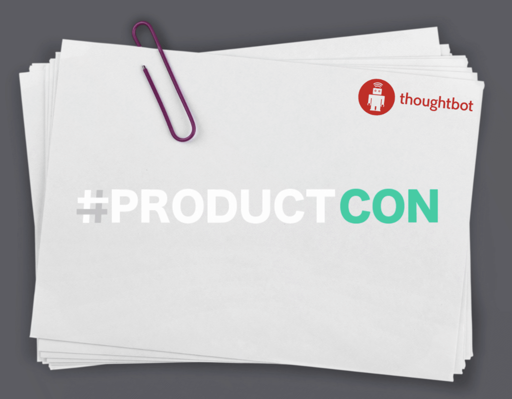 Product Con Logo on thoughtbot post-it